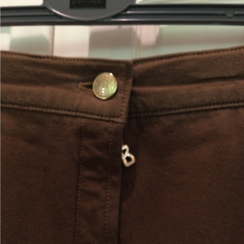 Bogner brown jeans skirt with pockets